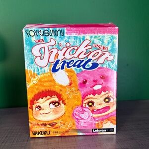 Wakuku Fox & Bunny Trick or Treat Plush Pendant *OPEN BOX* Cute Bunny